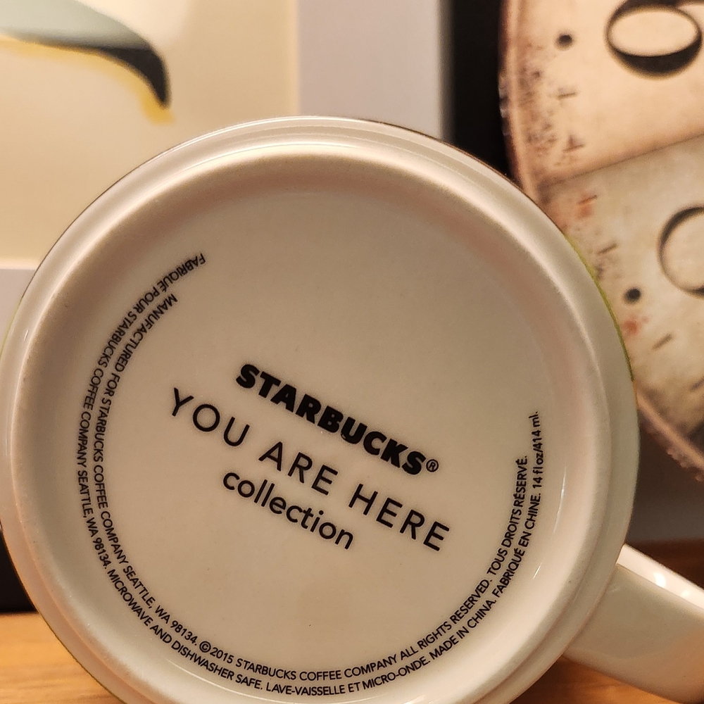 Starbucks You Are Here Collection Colorado Camping Mug - Green and Yellow - Picture 3 of 3